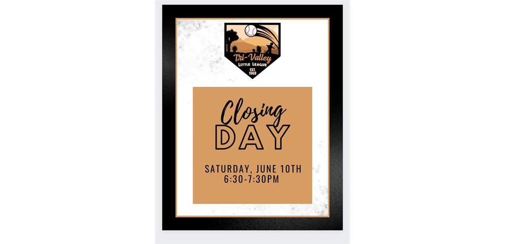 Closing Day June 10th  6:30-7:30p